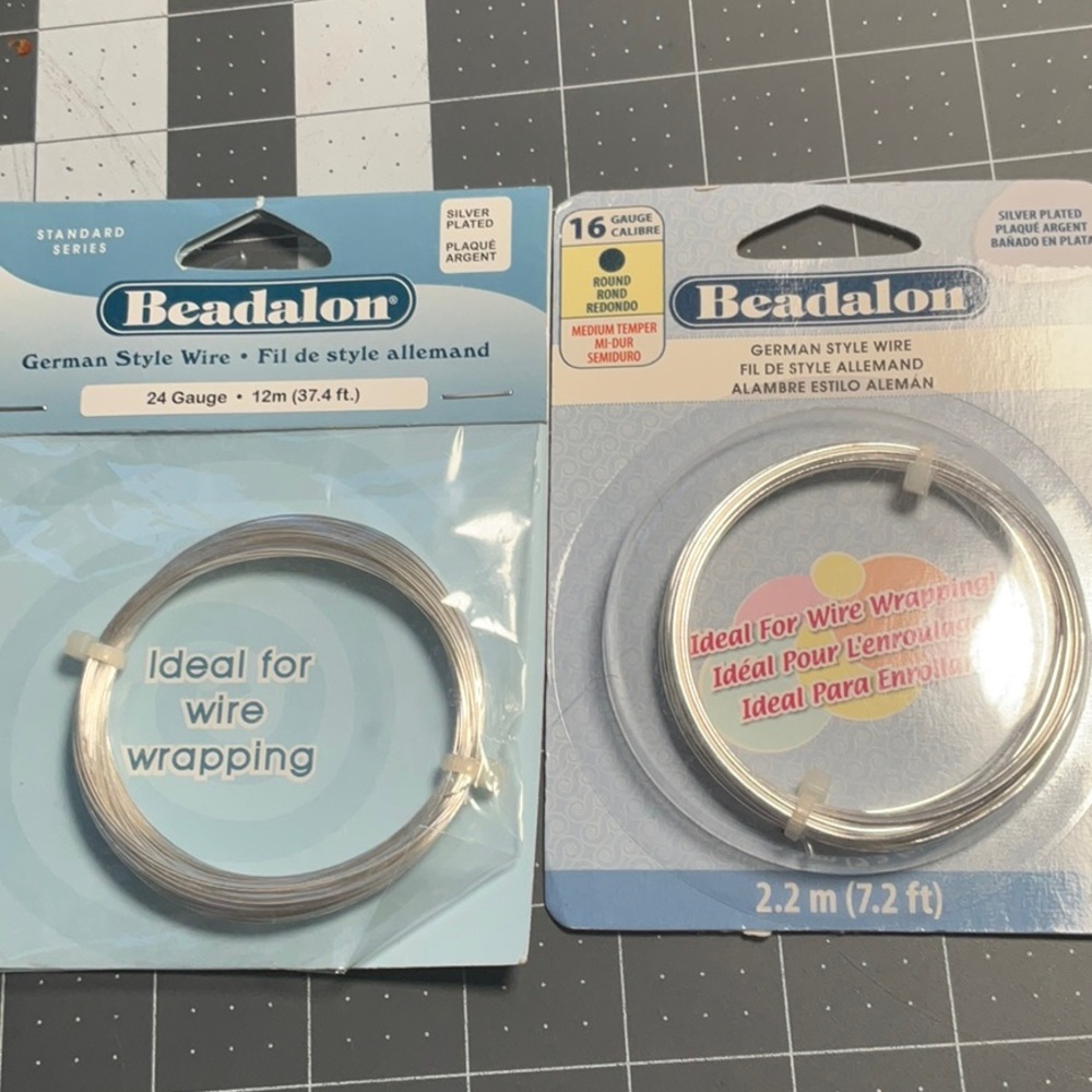 German Style Wire Silver Plated - Set 2